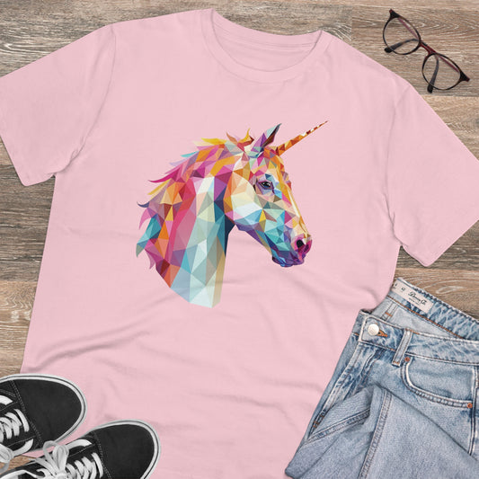 Unicorn Polygonal T-Shirt - Embrace Magical Elegance