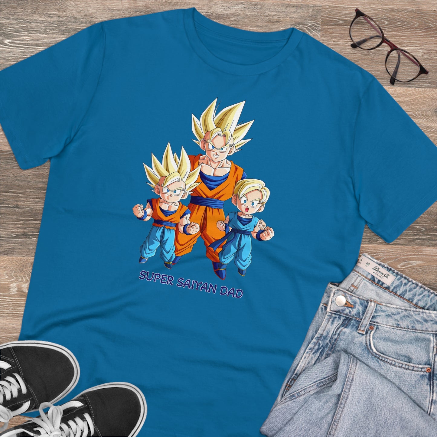 Super Saiyan Dad - Unisex Eco-Friendly T-Shirt - Celebrate Father's Day with San Goku