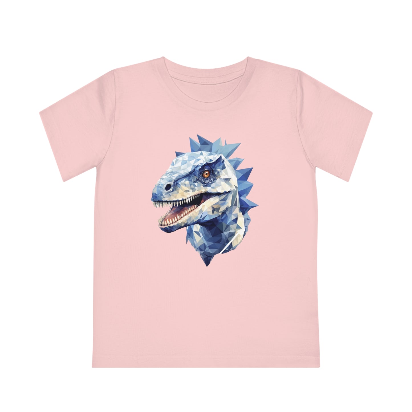 Velociraptor Polygonal Kids T-Shirt - Embrace Fierce and Jurassic Fun