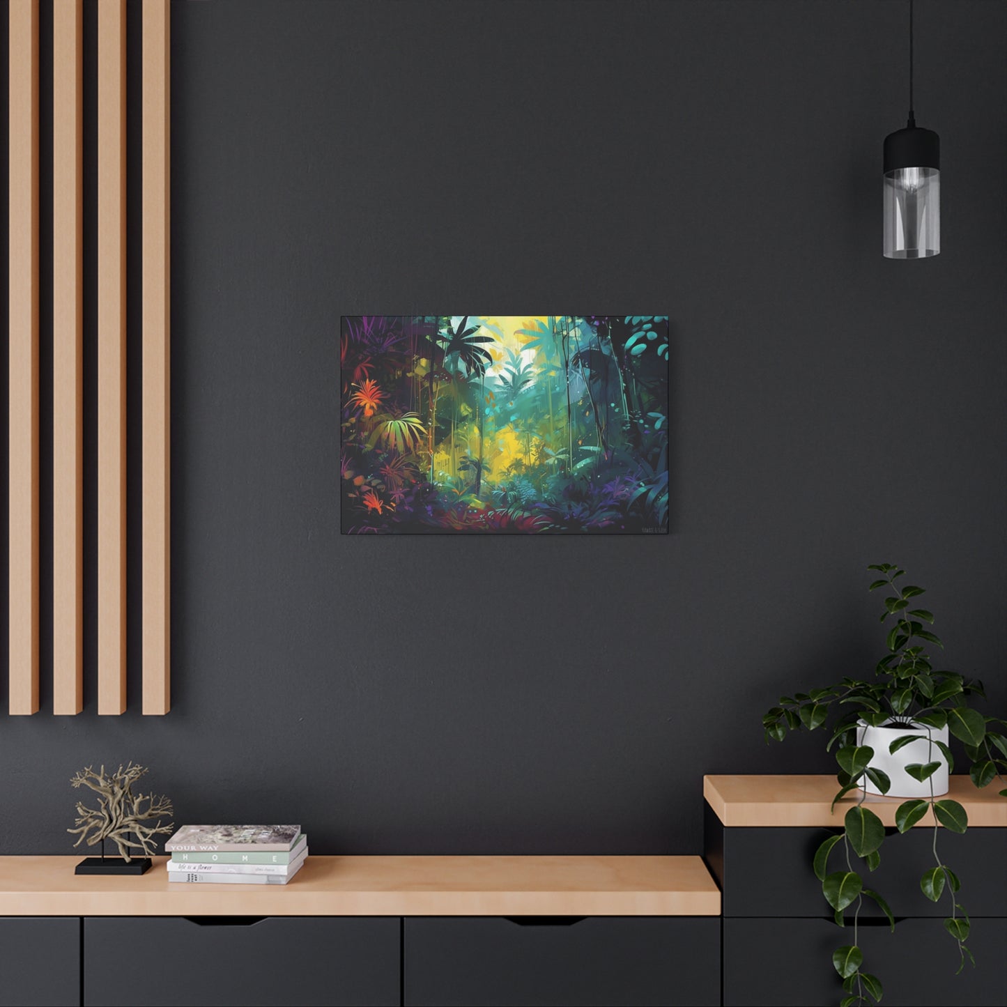 Magical Tropical Forest Canvas - Immerse Yourself in Nature's Enchanting Beauty