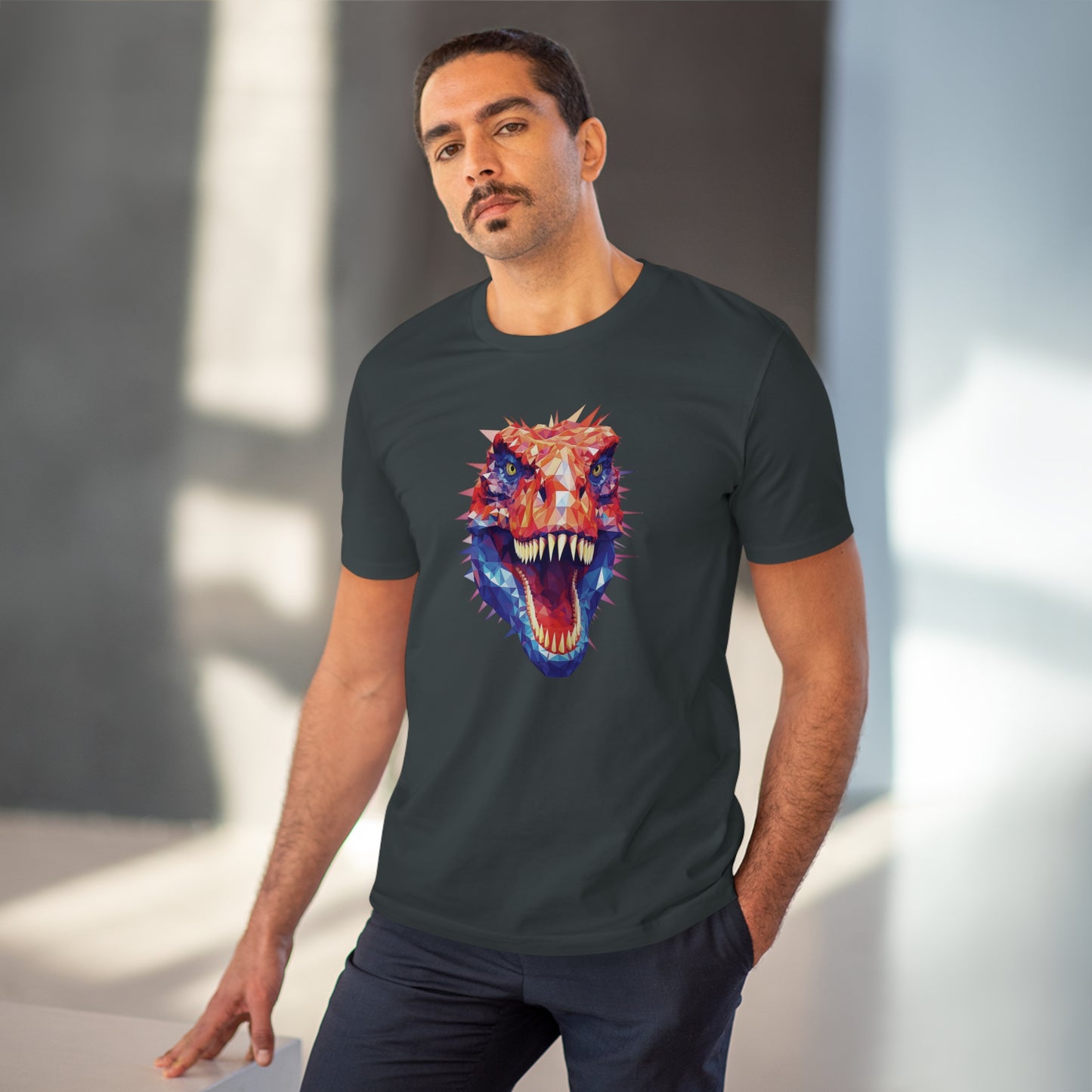 T-Rex Polygonal T-Shirt - Unleash Prehistoric Style