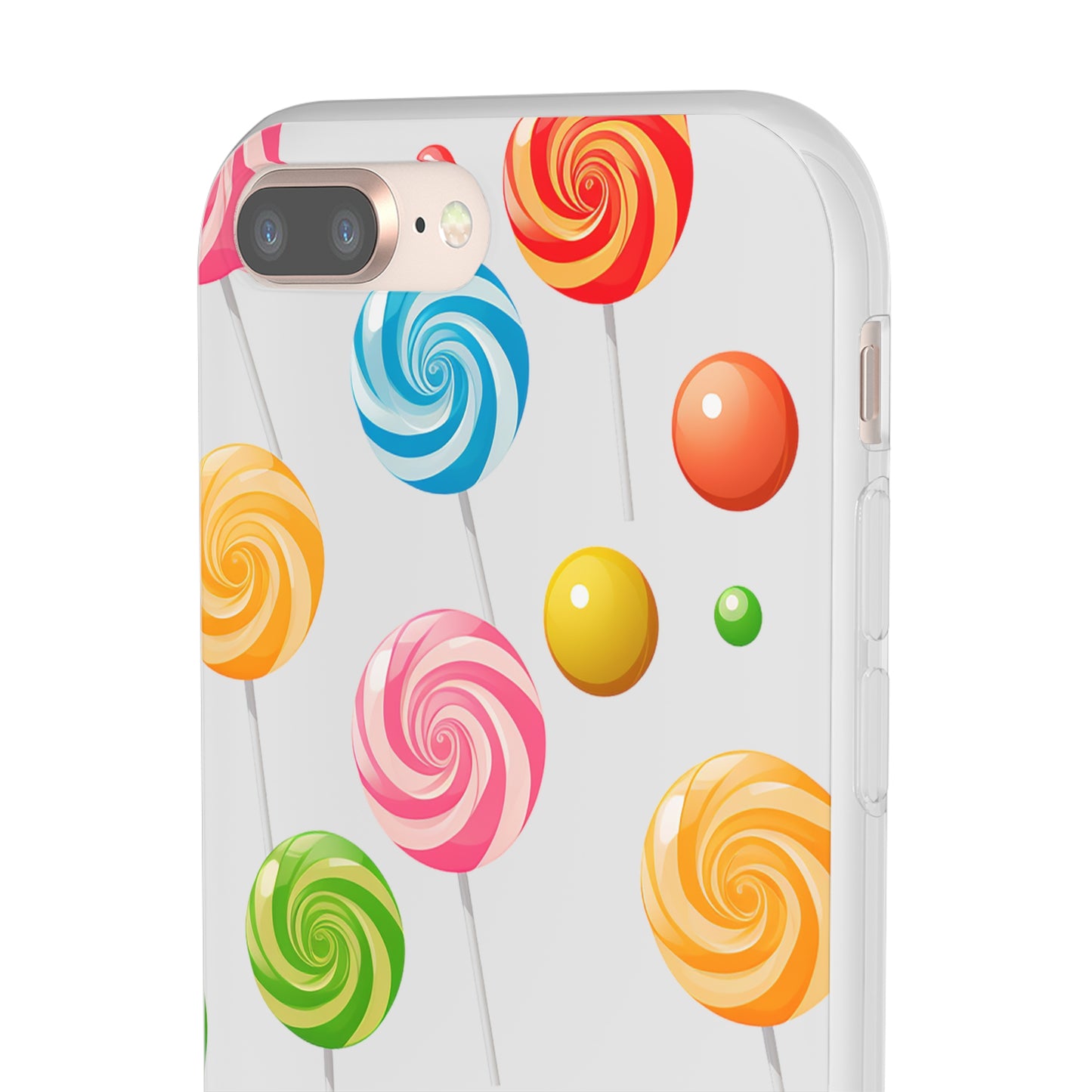 Vibrant Lollypop Array - Flexi Transparent Phone Case