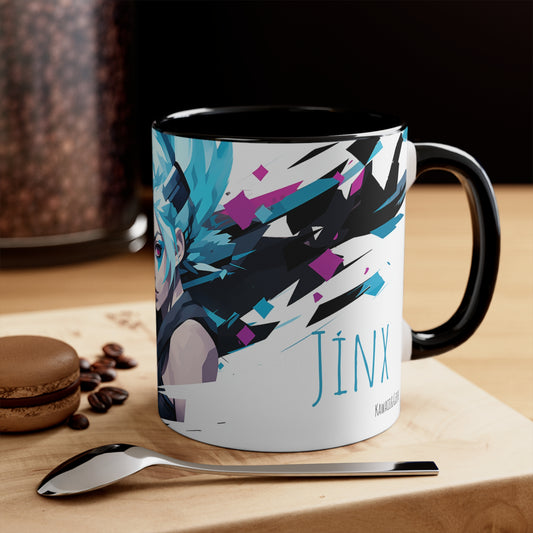 Jinx League of Legends / Arcane Mug - Embrace Chaos with 'Surprise! I'm back.'