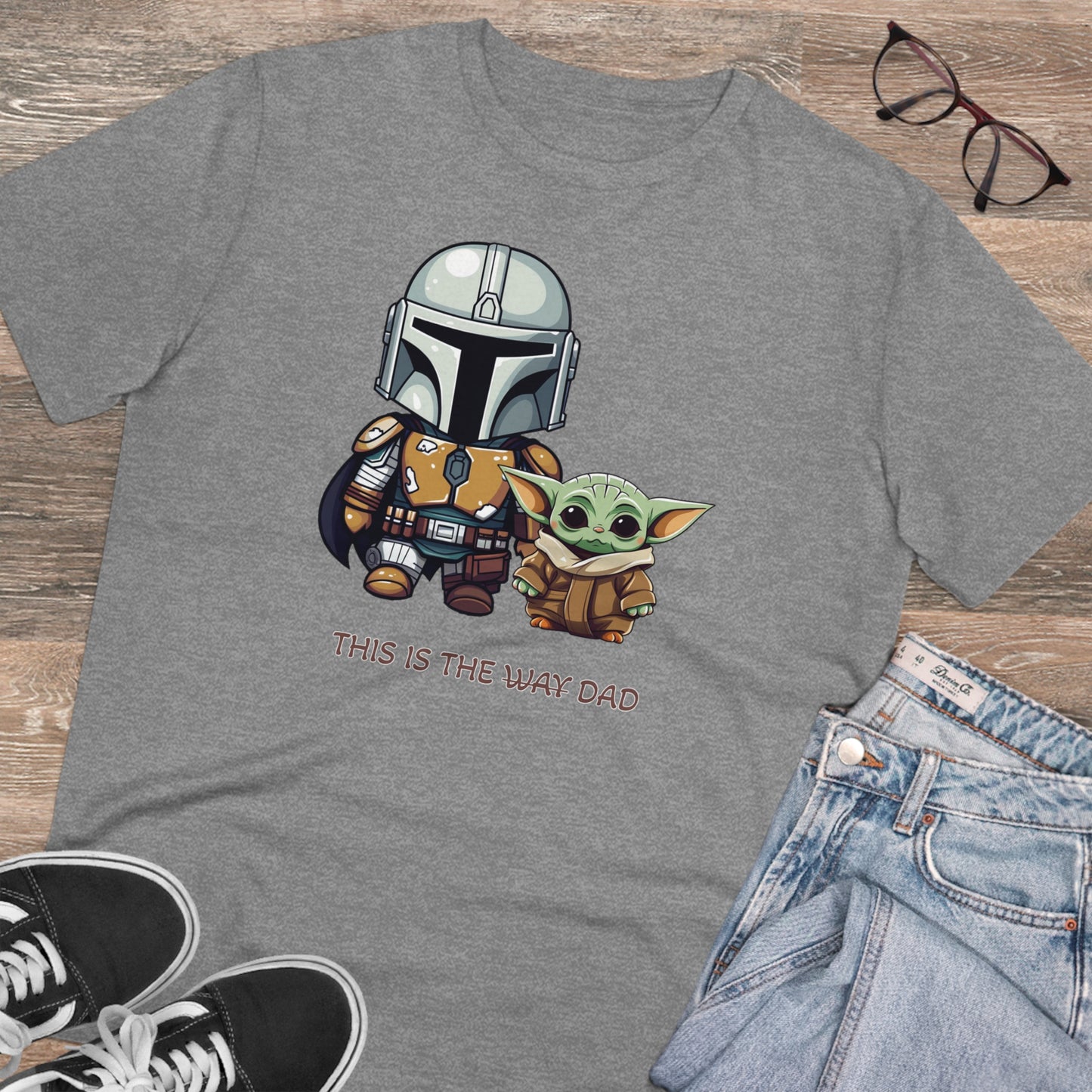 Mandalorian and Baby Yoda T-Shirt - This is the Dad - Celebrate Father's Day in Style and Sustainability - Star Wars