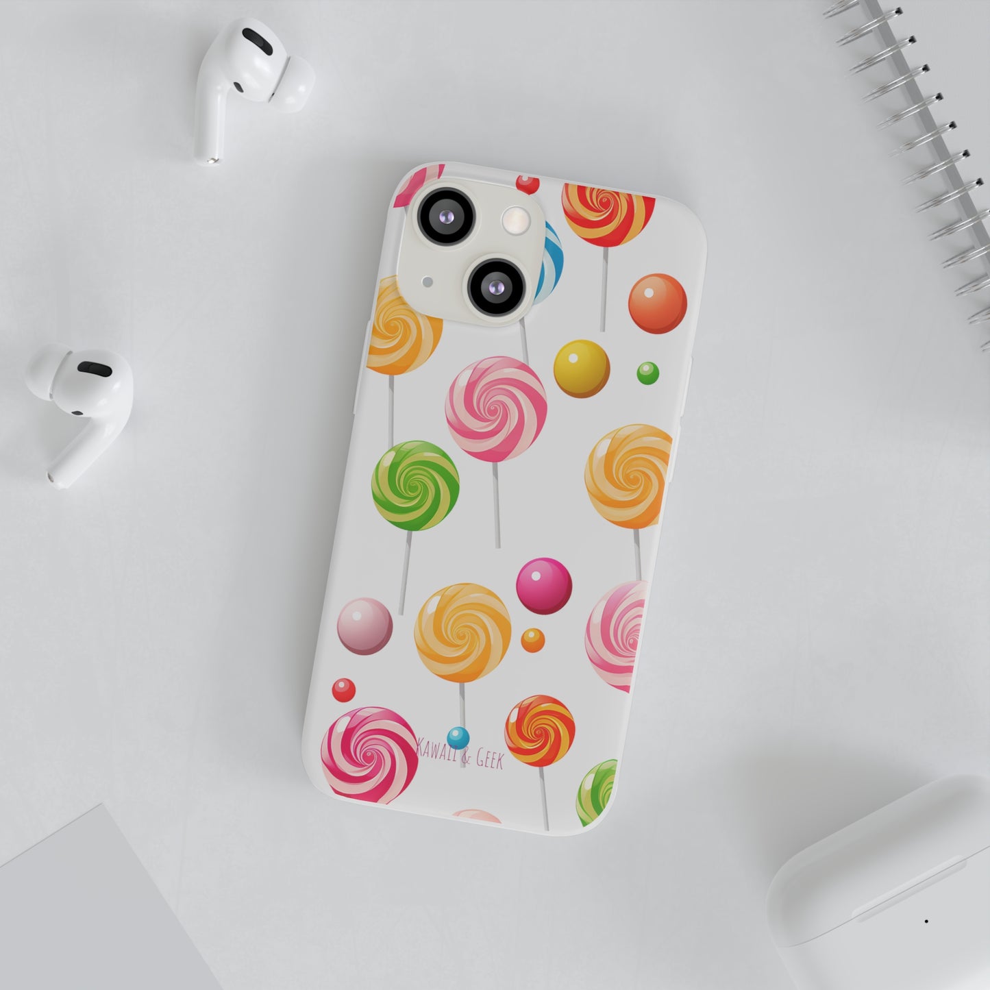 Vibrant Lollypop Array - Flexi Transparent Phone Case