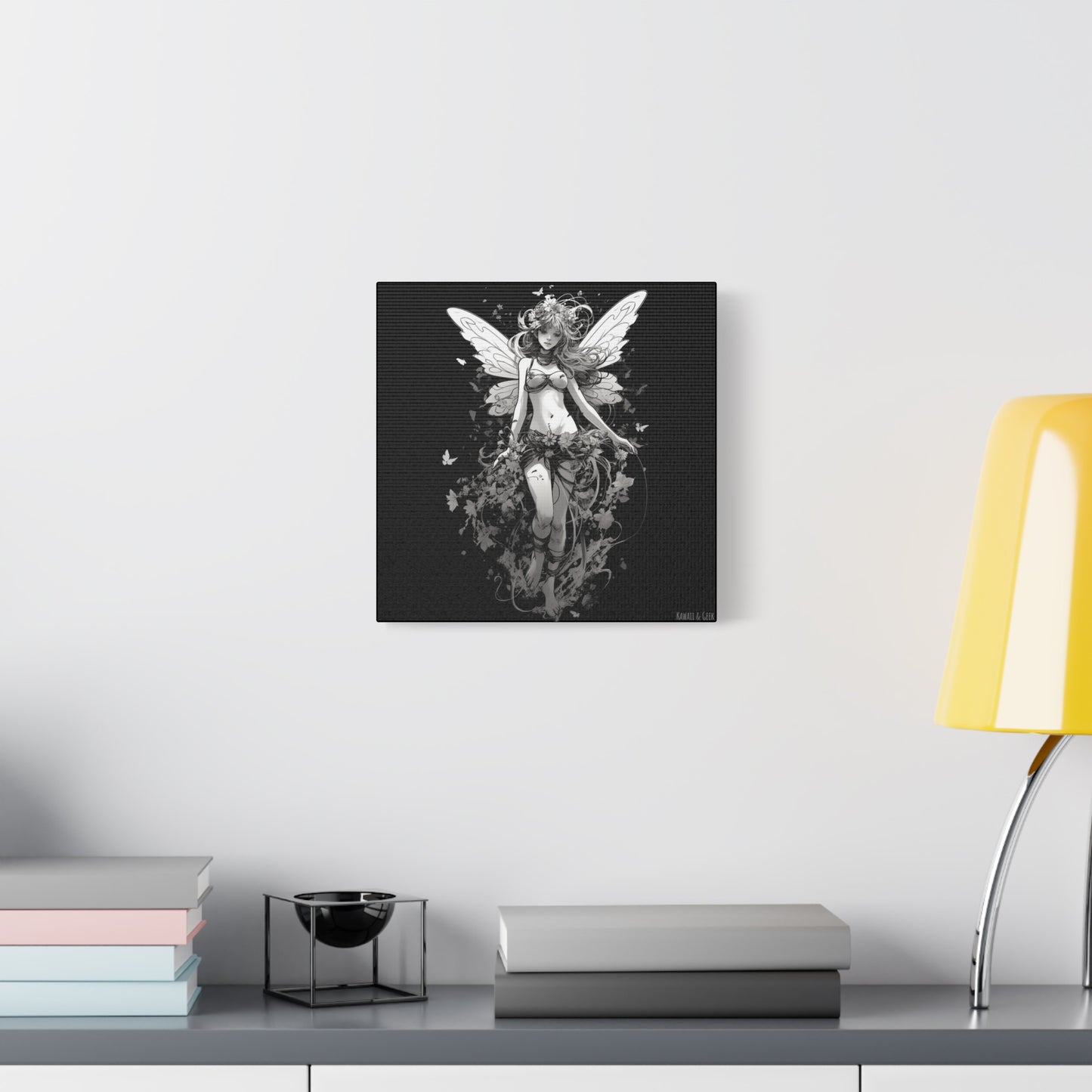 Beautiful Monochrome Fairy Canva - Embrace the Enchanting and Timeless Magic