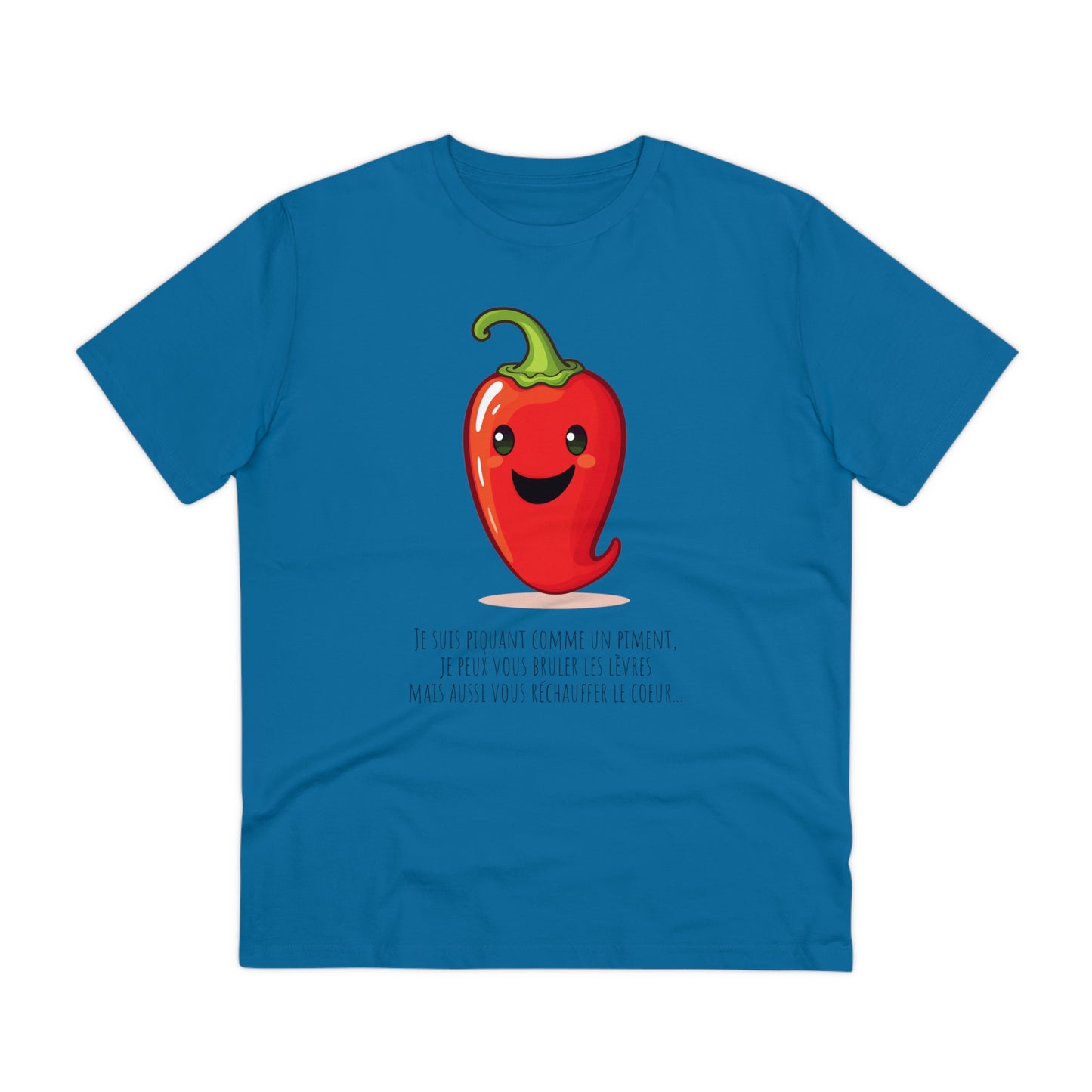 Cute and Smiling Red Hot Pepper Eco-Friendly T-Shirt - FRENCH