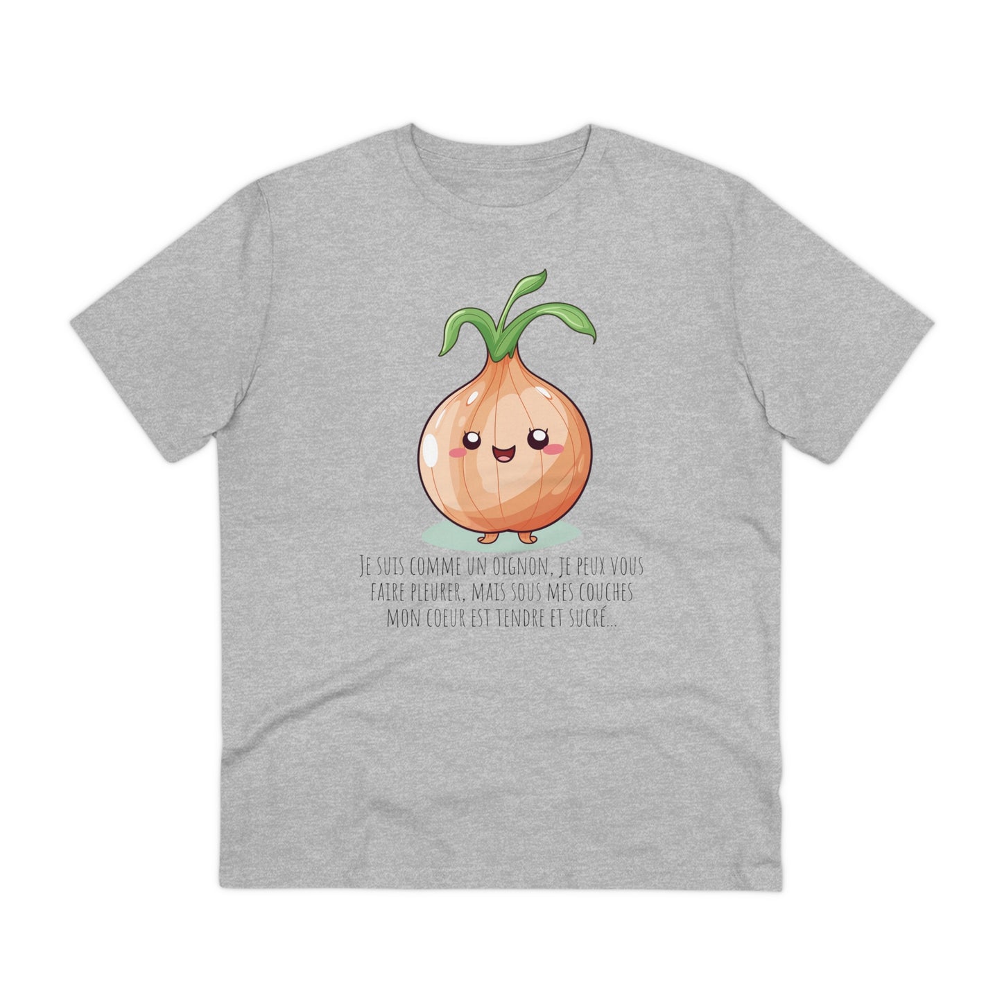 Sweet and Sassy Eco-Friendly Onion T-Shirt for Heartfelt Style - FRENCH