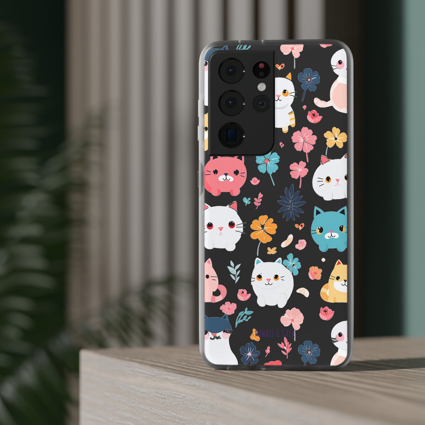 Playful Kittens: Flexi Transparent Phone Case