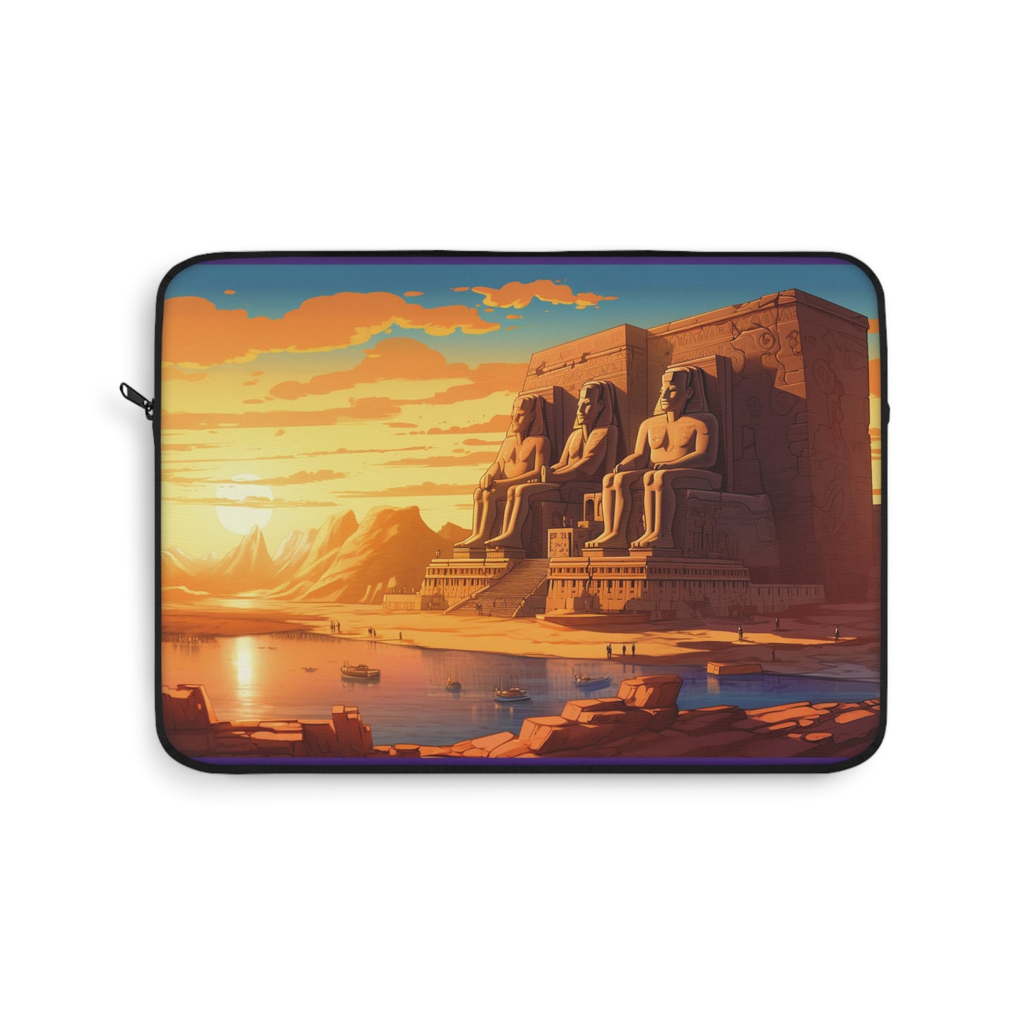 Egyptian Abu Simbel Temple Laptop Sleeve - Stylish Protection for 13 and 15-inch Devices