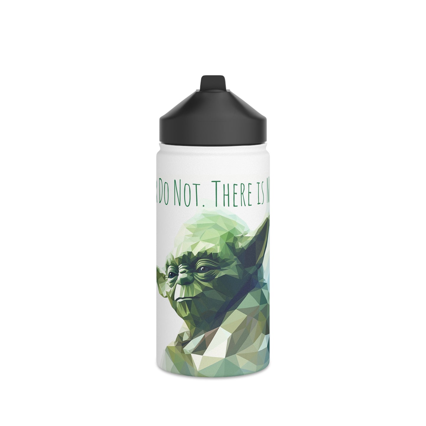 Geometric Master Yoda: Stainless Steel Wisdom Bottle"