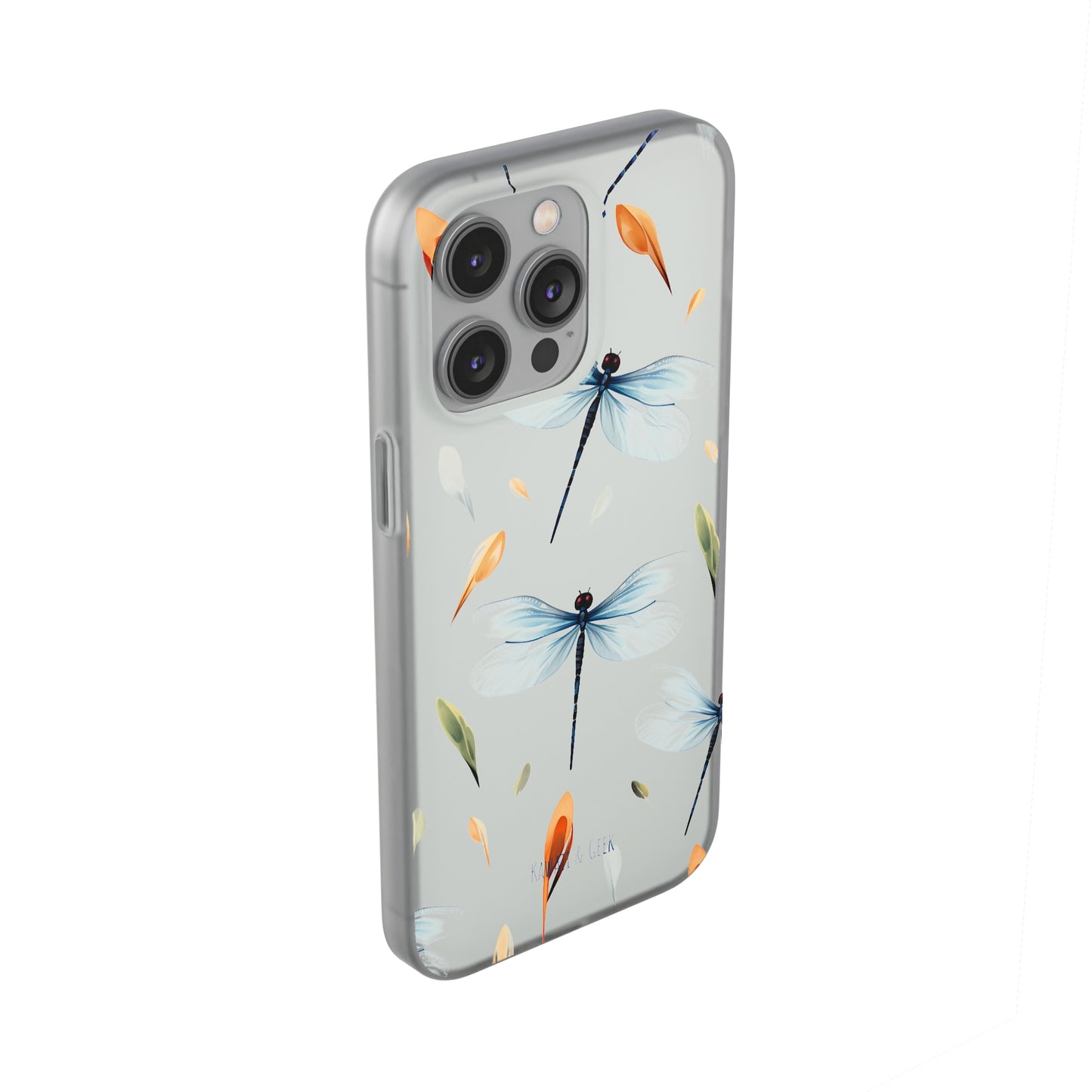 Dragonfly Dreams: Transparent Flexi Phone Case