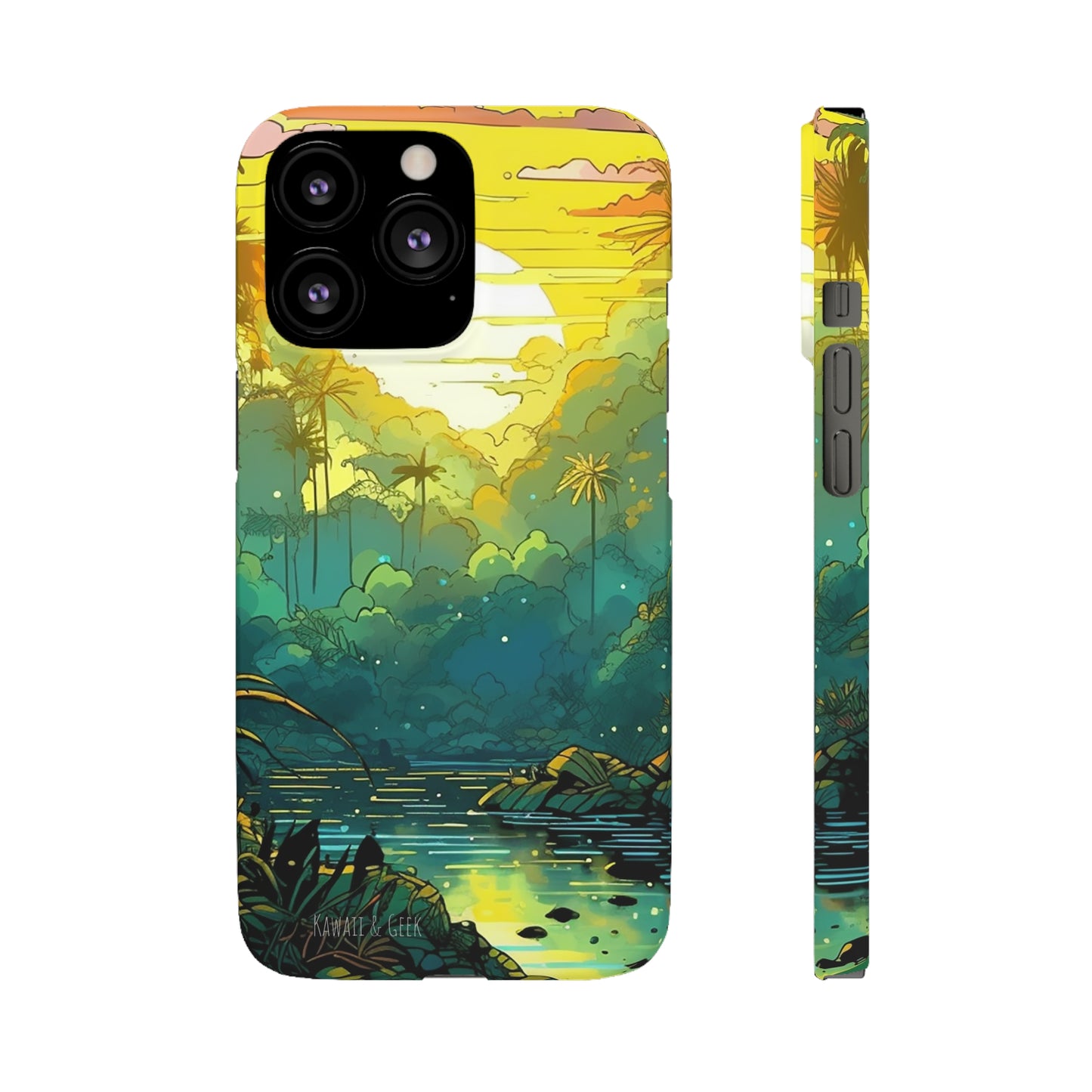 Rainforest at Sunset Phone Case - Capture the Serenity of Nature on Your Device