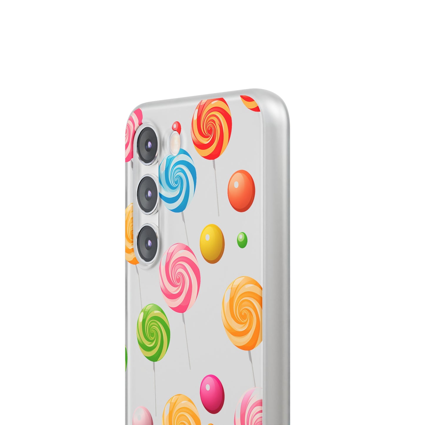 Vibrant Lollypop Array - Flexi Transparent Phone Case