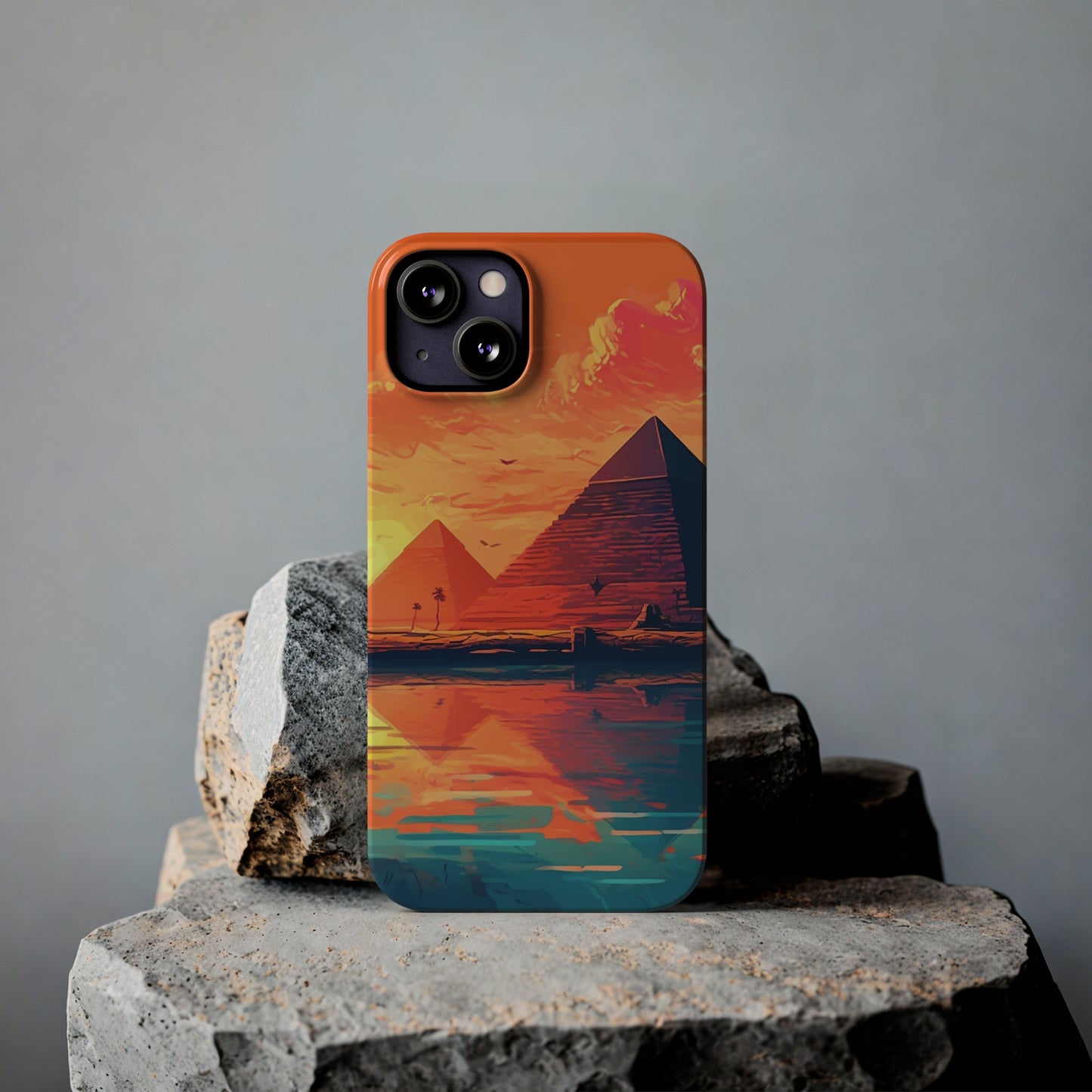 Egyptian Pyramid at Sunset Phone Case - Carry the Mystique of Ancient Egypt with You