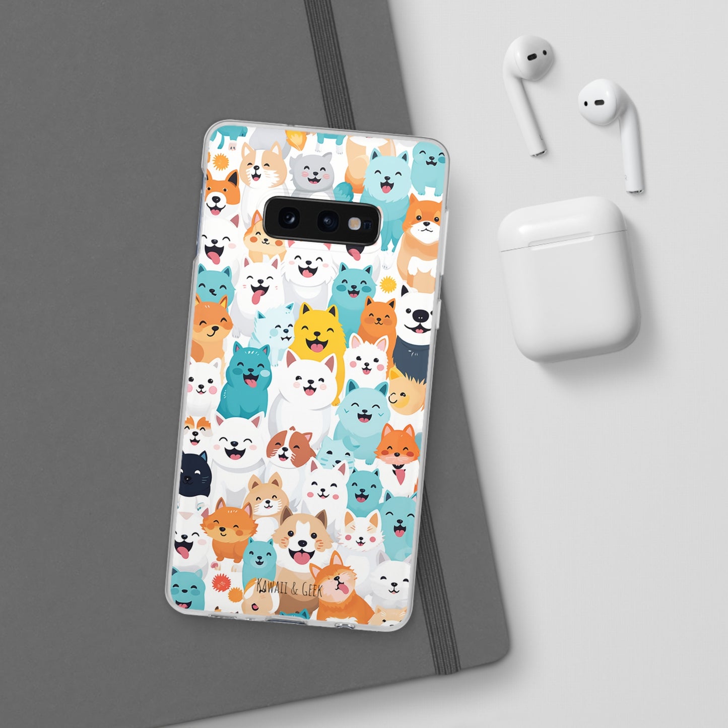 Cute Dogs Band Flexi Phone Case