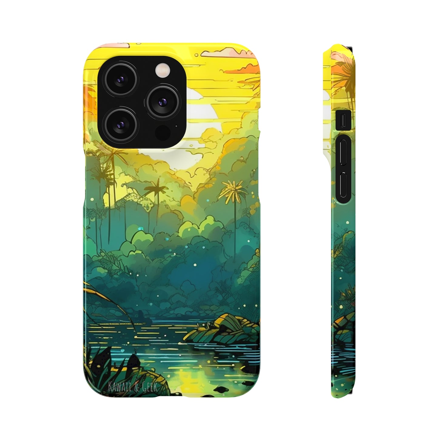 Rainforest at Sunset Phone Case - Capture the Serenity of Nature on Your Device