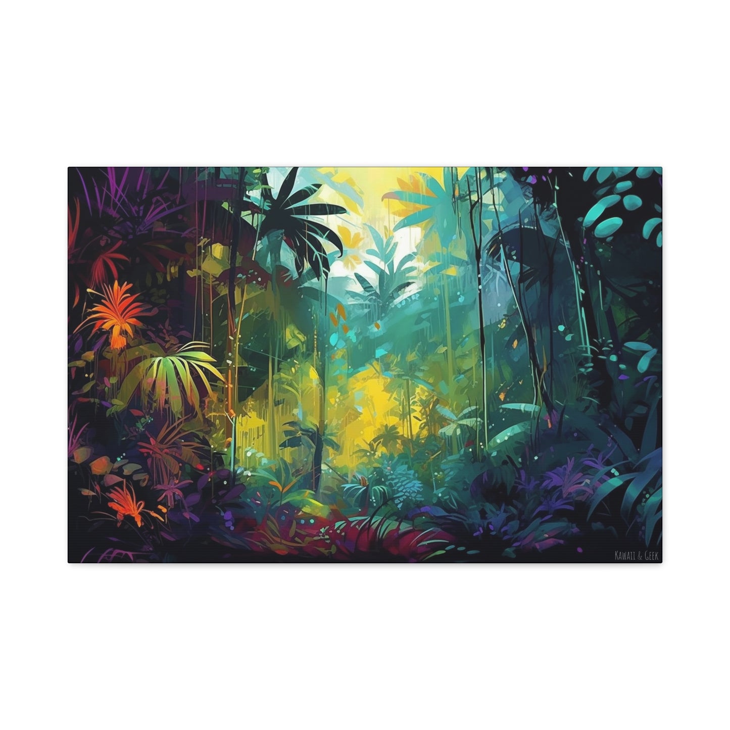 Magical Tropical Forest Canvas - Immerse Yourself in Nature's Enchanting Beauty