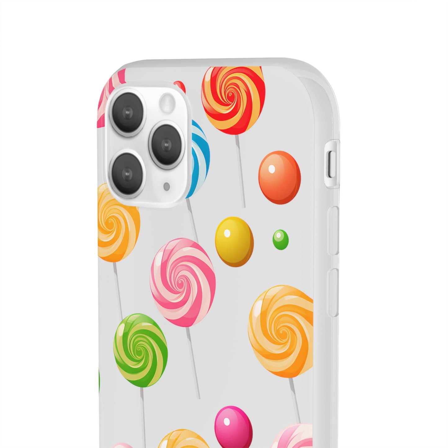 Vibrant Lollypop Array - Flexi Transparent Phone Case