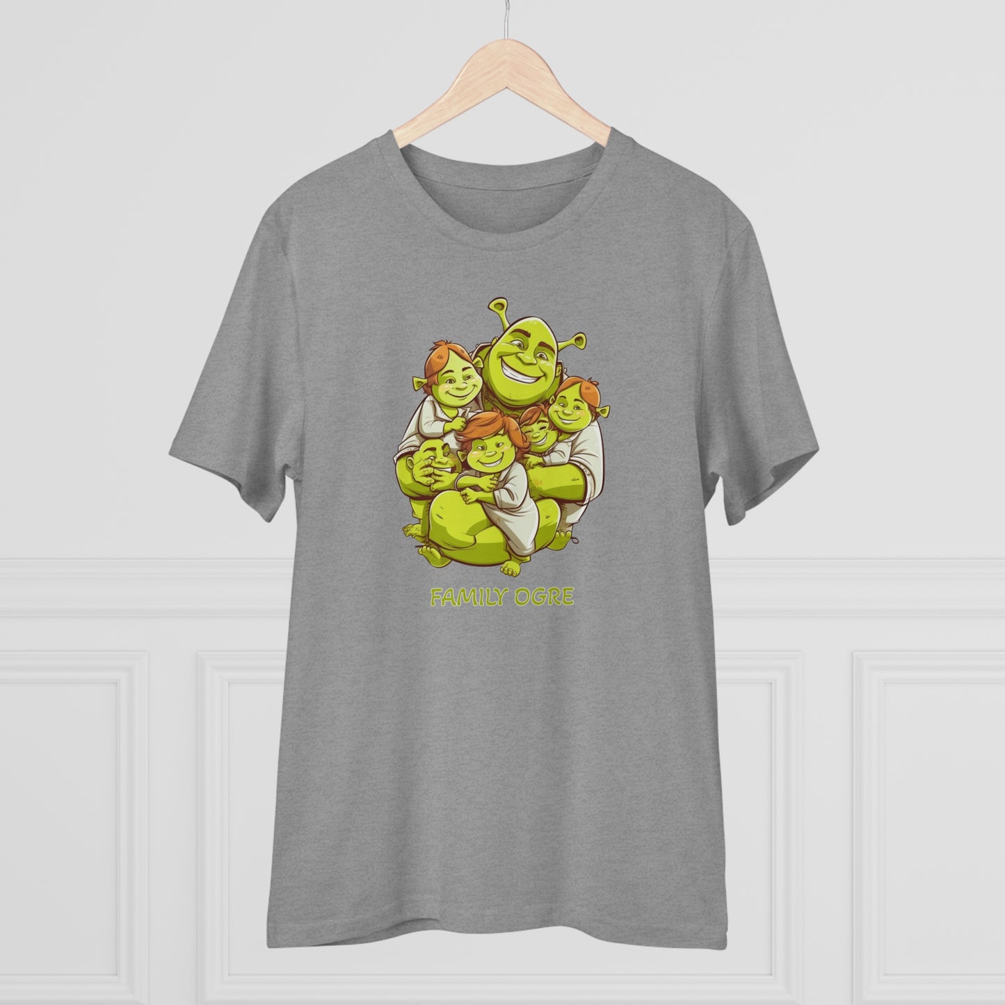 Family Ogre - Unisex Eco-Friendly T-Shirt - Celebrate Father's Day with Shrek and His Kids