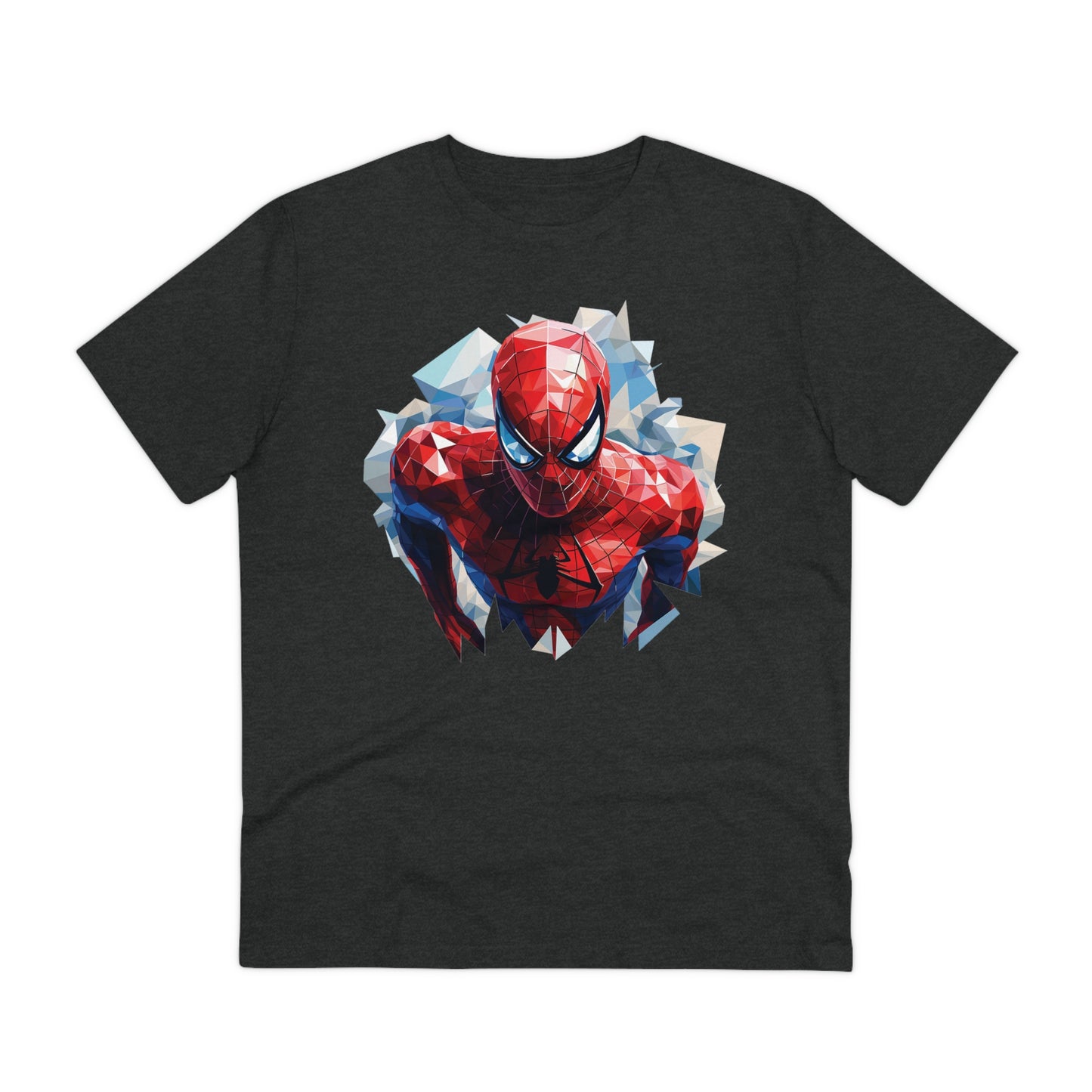 Spider-Man Polygonal Geometric T-Shirt - Swing into Stylish Adventure