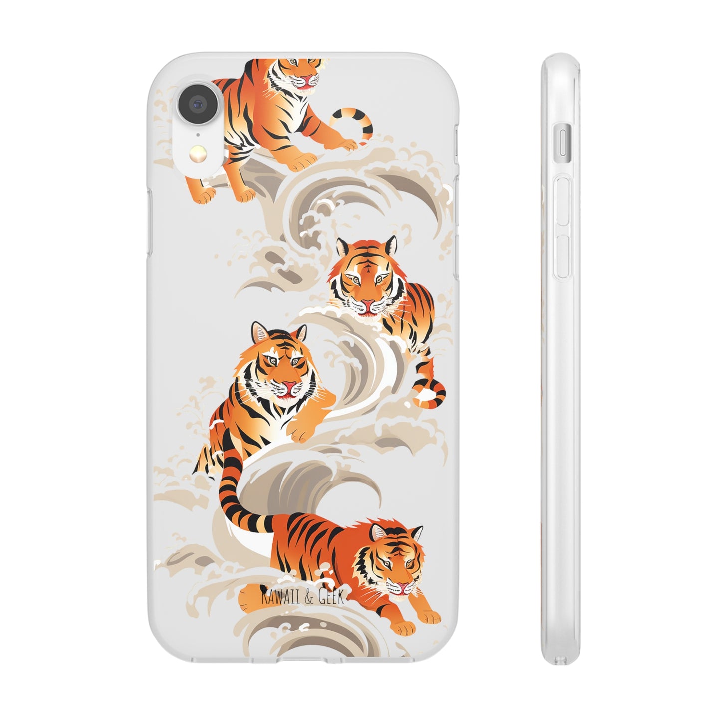 Elegant Chinese Ink Tiger Flexi Phone Case