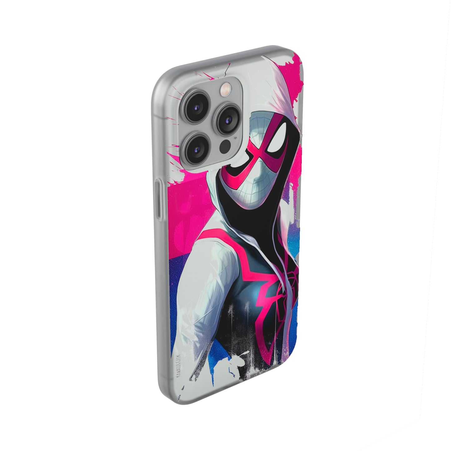 Spider Gwen in Flexi Phone Case - Add Some Colorful and Heroic Style to Your Phone