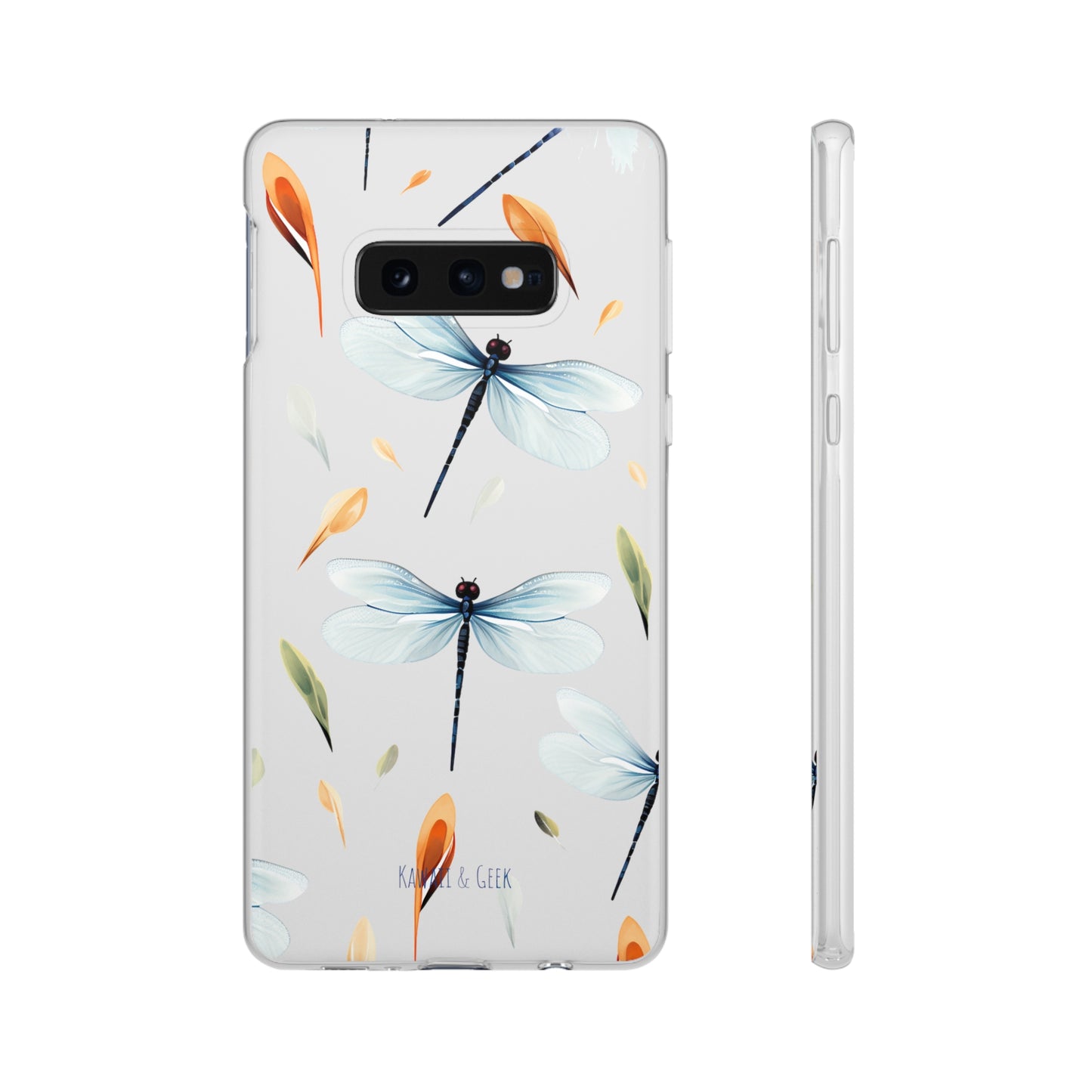 Dragonfly Dreams: Transparent Flexi Phone Case