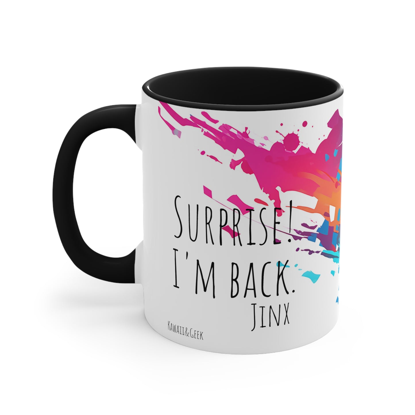 Jinx League of Legends / Arcane Mug - Embrace Chaos with 'Surprise! I'm back.'