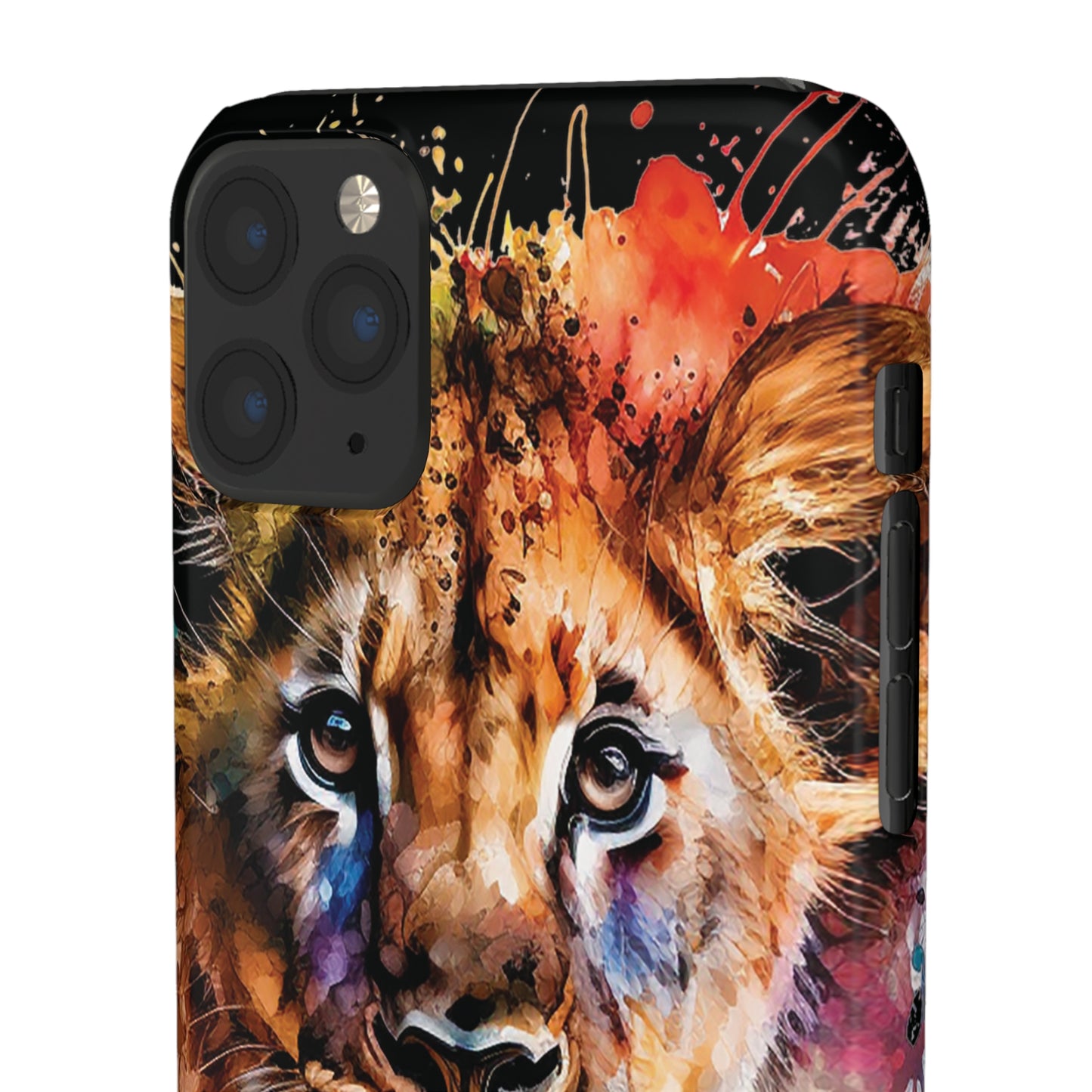 Watercolor Lion Cub Premium Phone Case