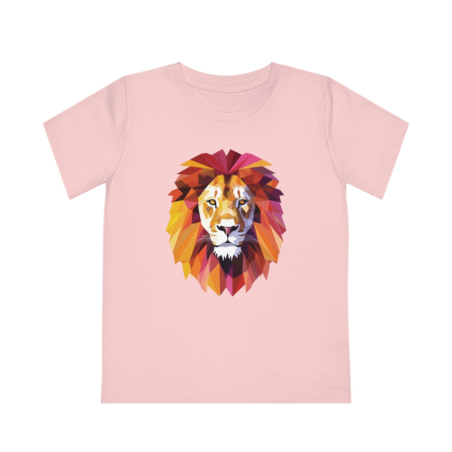 Lion Polygonal Kids T-Shirt - Embrace Majestic Roar