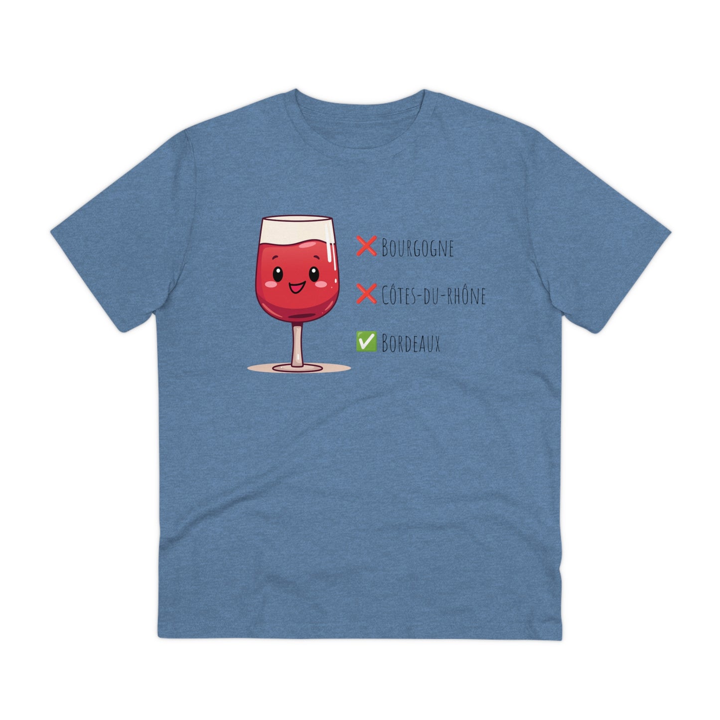 Eco-Friendly 'Bordeaux Wine Preferred' T-Shirt - Cute Red Wine Design, Unisex"