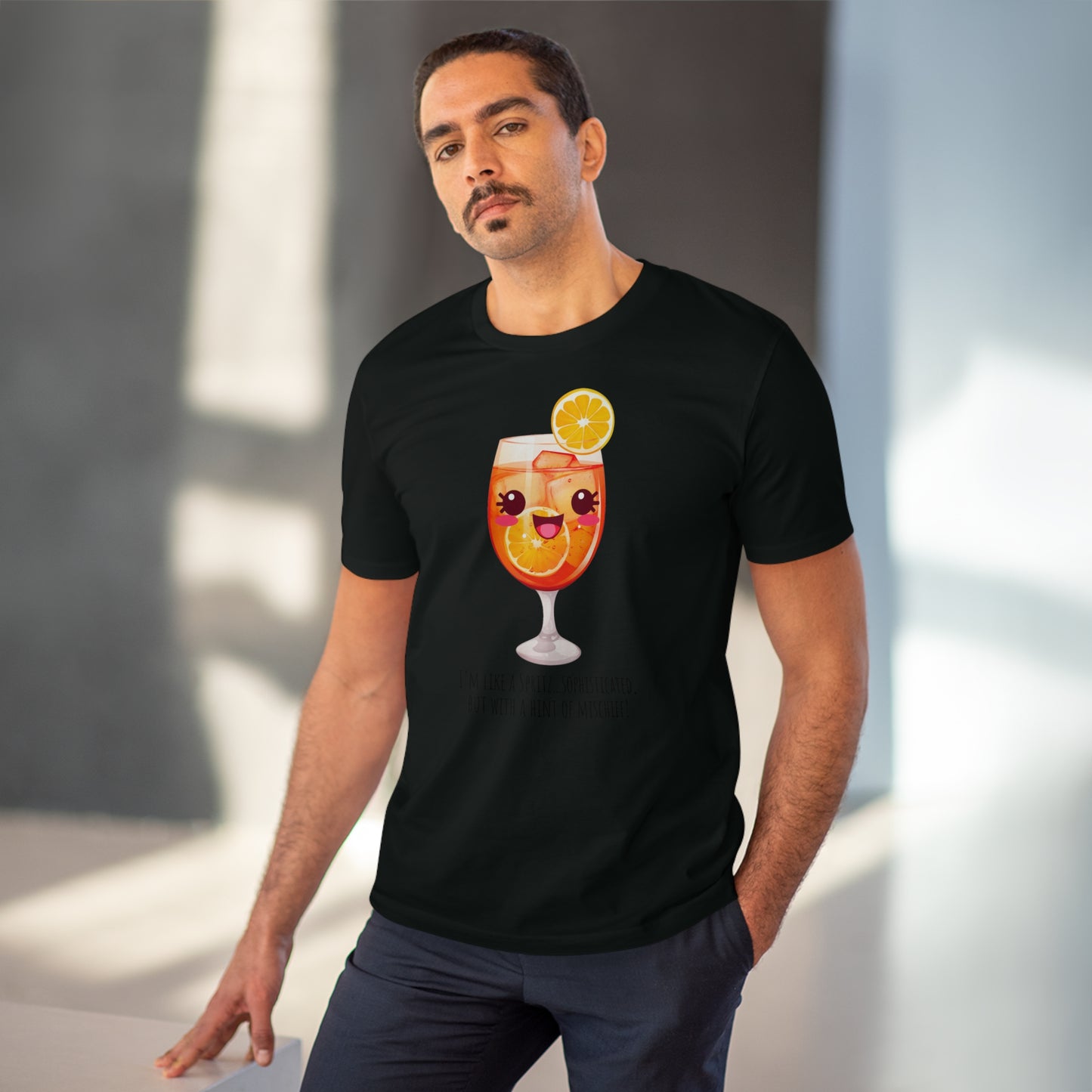 Cute and Mischievous Spritz Glass T-Shirt | Fun and Sophisticated Design