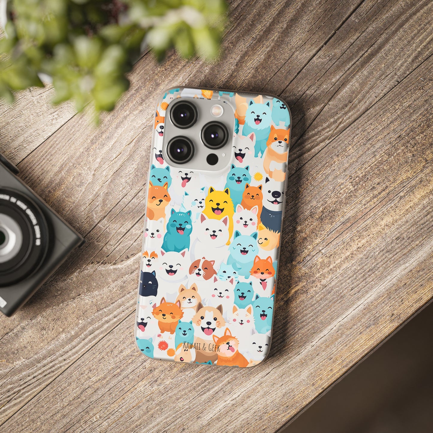 Cute Dogs Band Flexi Phone Case