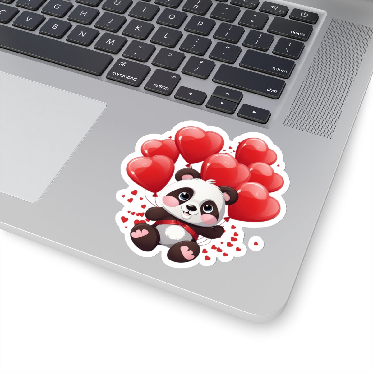 Cute Panda Heart Balloons Sticker - Spread Love and Cuteness with This Adorable Sticker - Valentine's Day