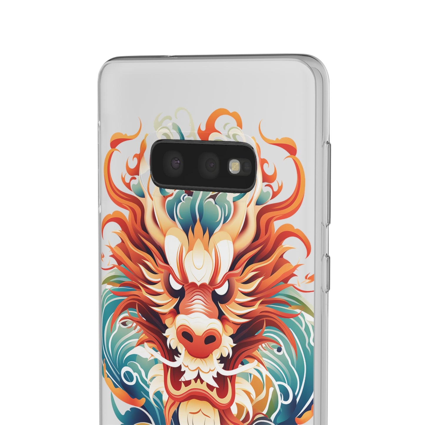 Chinese Ink Dragon Flexi Transparent Phone Case