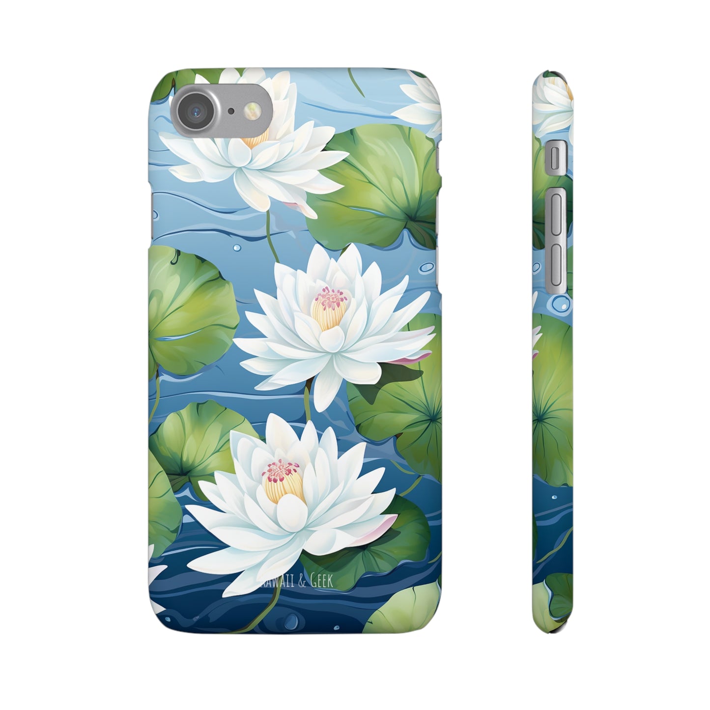 Elegant Water Lilies: Premium Phone Case