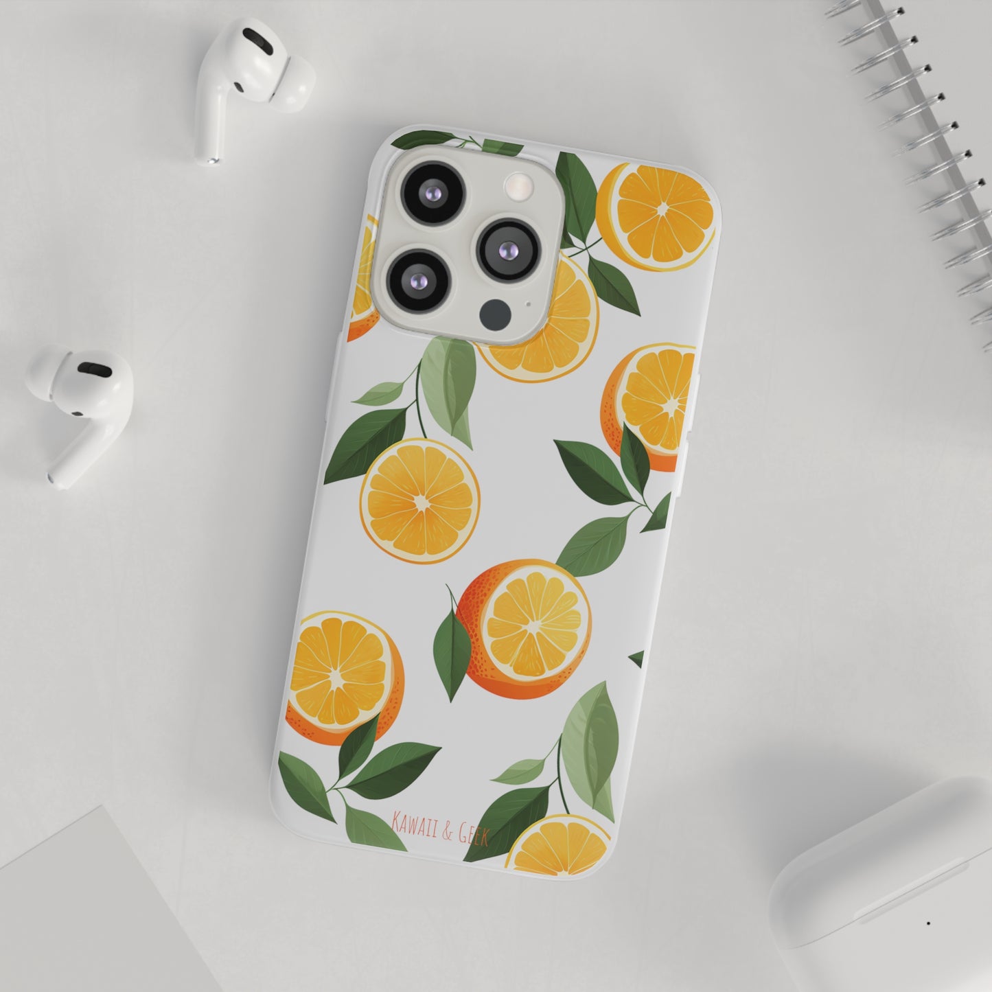 Zesty Orange Slices Transparent Flexi Phone Case