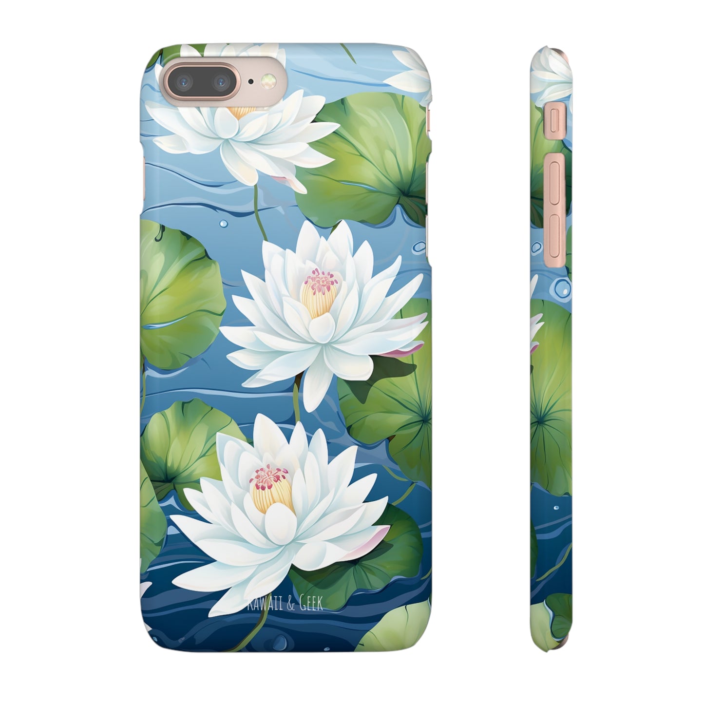 Elegant Water Lilies: Premium Phone Case