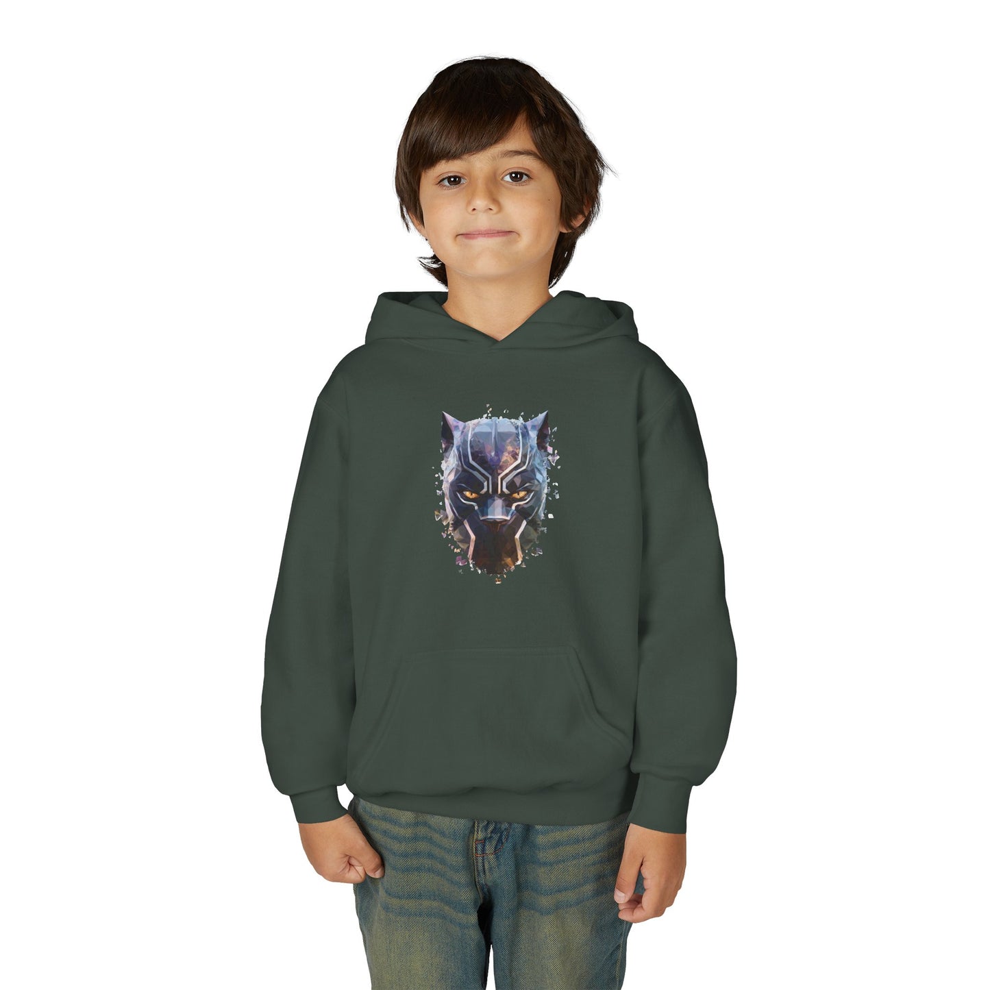 Black Panther Youth Hoodie, Kids Superhero Sweatshirt, Marvel Comic Gift, Stylish, Cozy Kids Clothing, Birthday Present