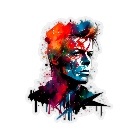 David Bowie Sticker - Add Some Iconic and Colorful Style to Your Tech