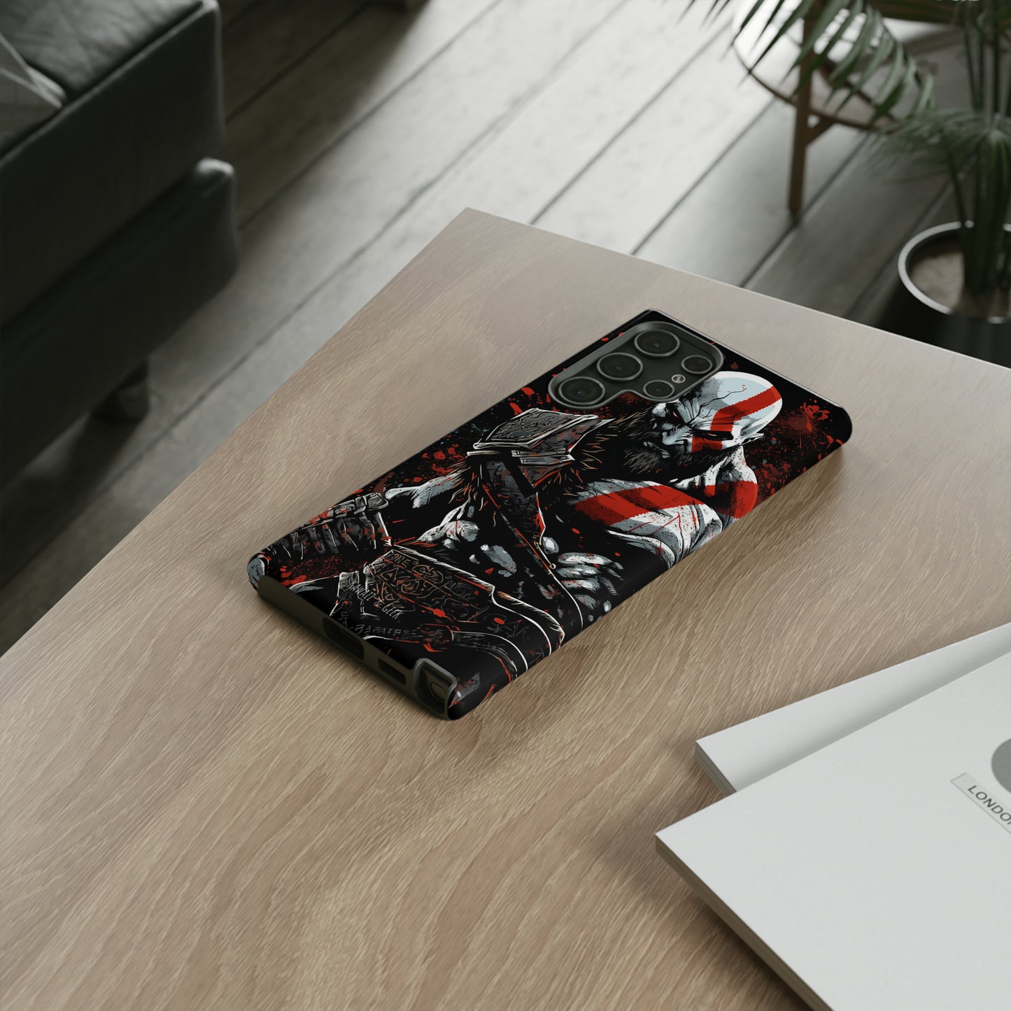 Kratos Tough Phone Case - Unleash the Power of the God of War in Style