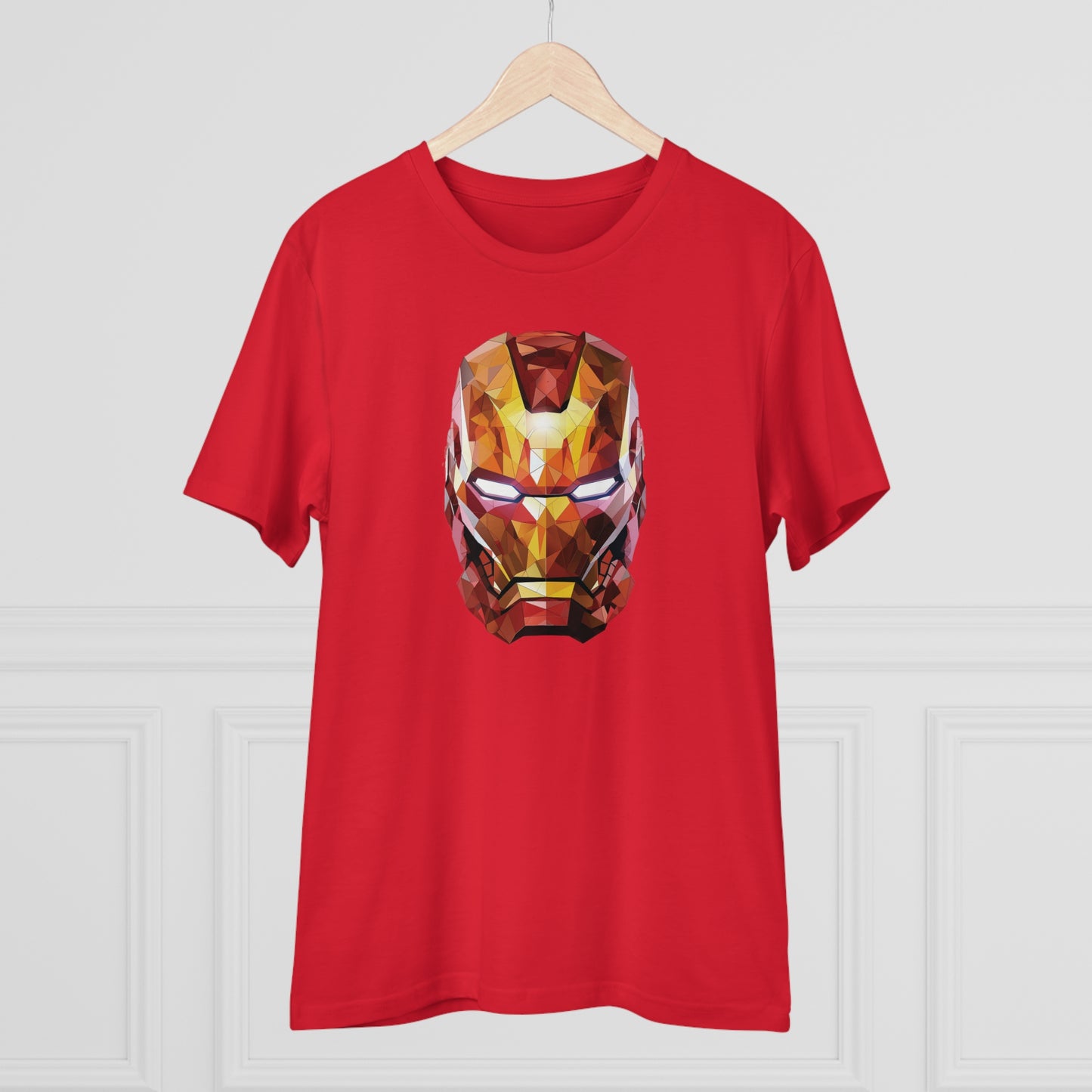 Iron Man Polygonal T-Shirt - Unleash Superhero Style