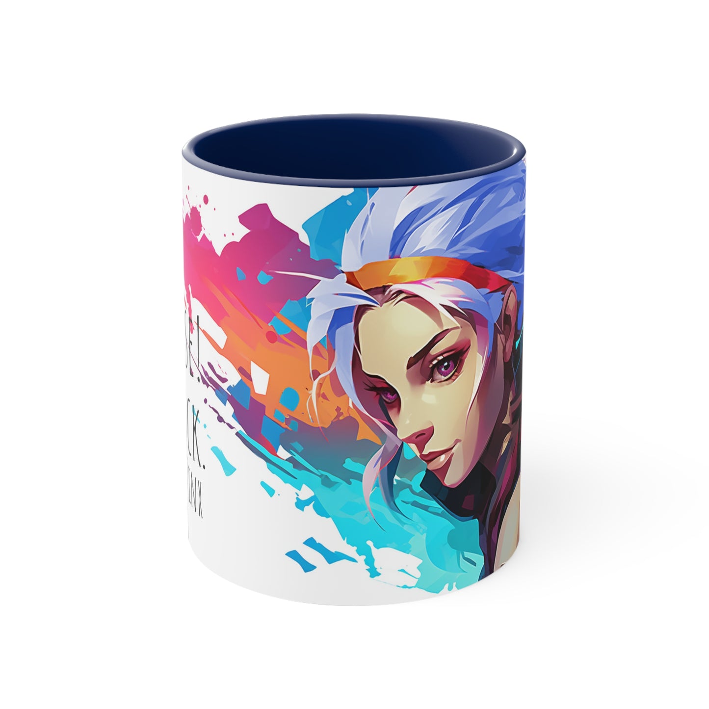 Jinx League of Legends / Arcane Mug - Embrace Chaos with 'Surprise! I'm back.'