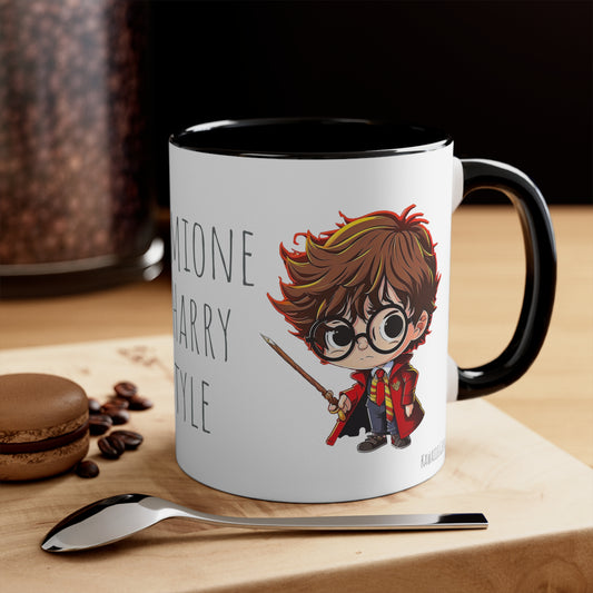 Kawaii Harry Potter & Hermione Bicolor 11oz Mug