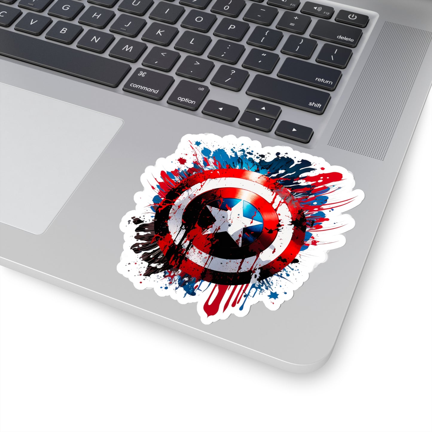 Captain America Shield Sticker - Add Some Pop-Art and Watercolor Style to Your Tech