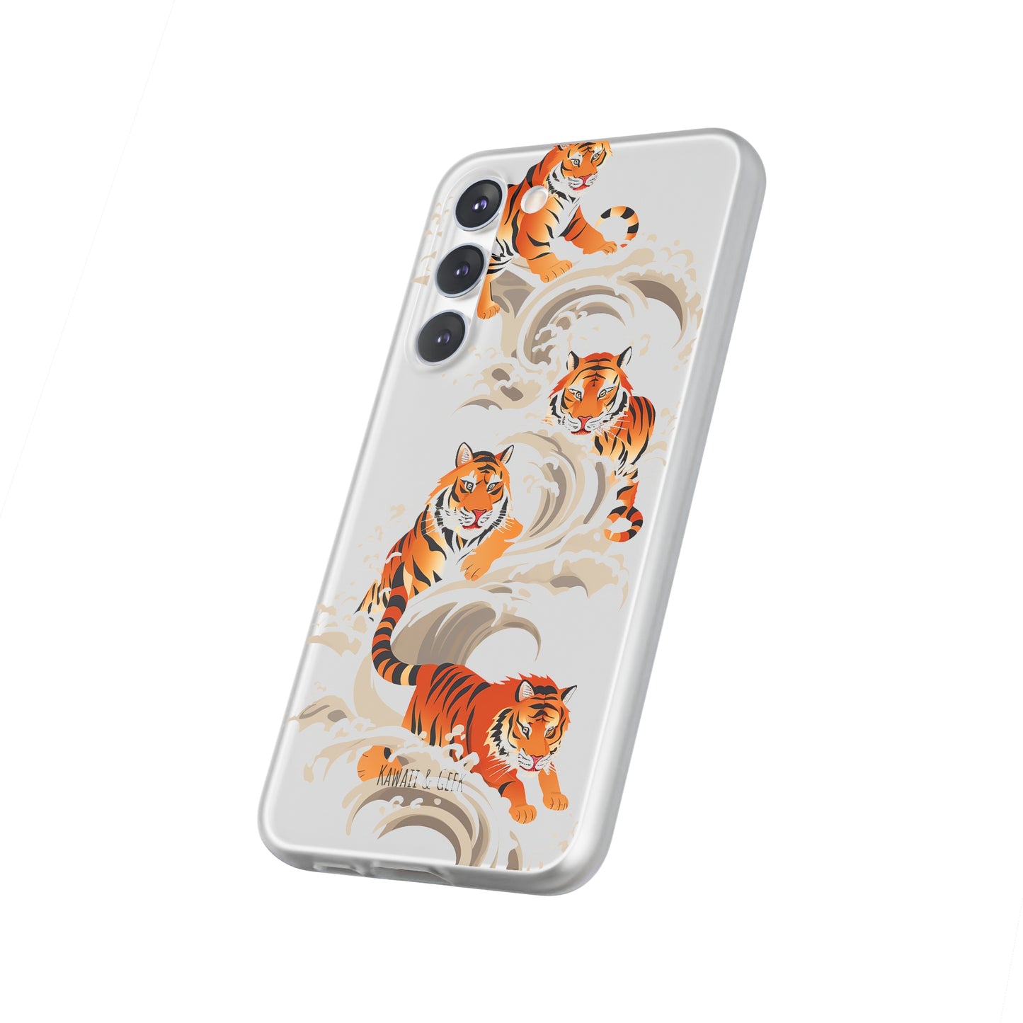 Elegant Chinese Ink Tiger Flexi Phone Case