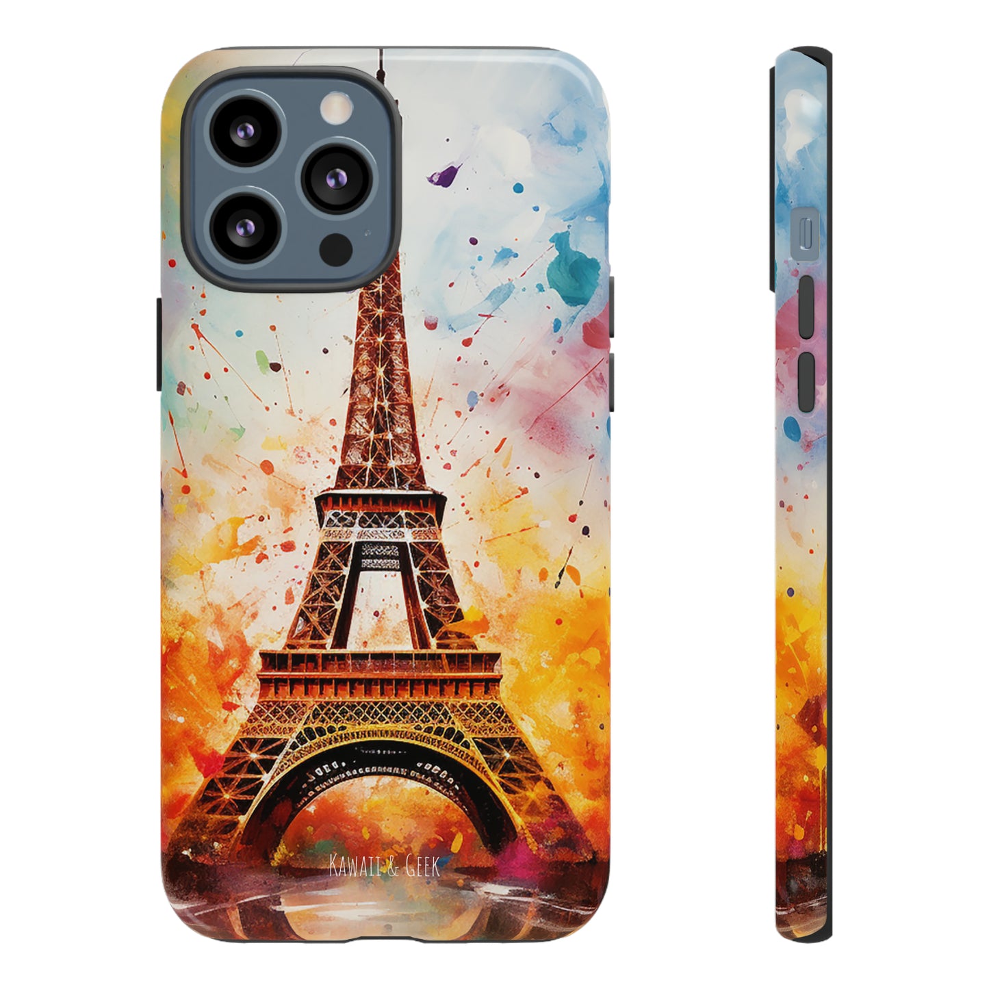 Eiffel Tower Painting Tough Phone Case - for Paris lovers