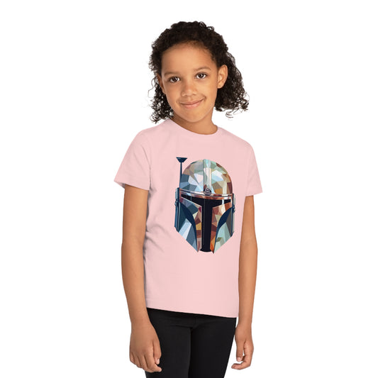 The Mandalorian Polygonal Kids T-Shirt - Embrace Intergalactic Adventure - Star Wars