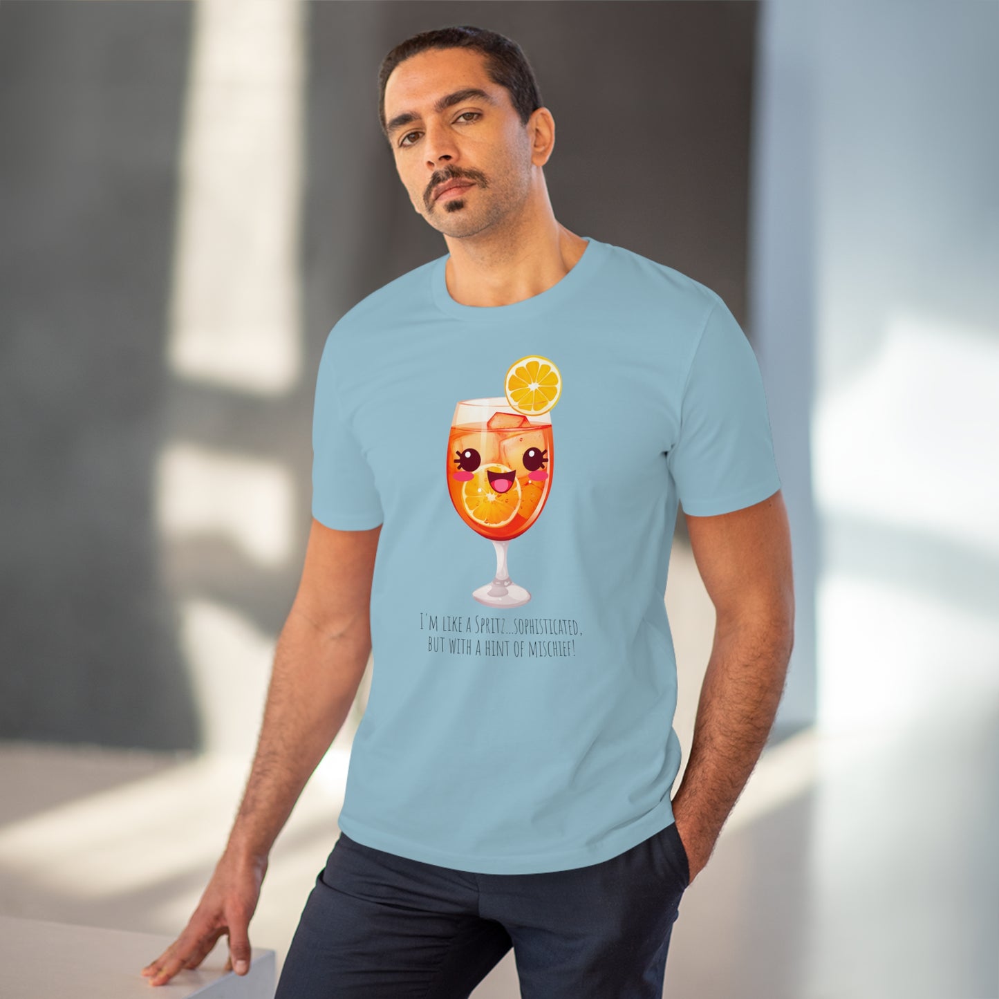 Cute and Mischievous Spritz Glass T-Shirt | Fun and Sophisticated Design